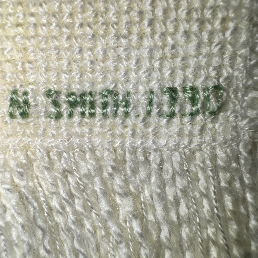 Vintage Botanical Floral CrossStitch Woven Throw Blanket Cream Cottagecore - Picture 14 of 14